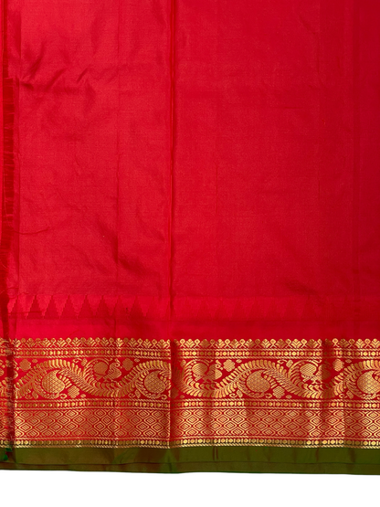 Shilpi  Border Black Pure Silk Saree
