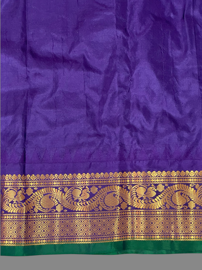 Shilpi  Border Rama Green  Pure Silk Saree