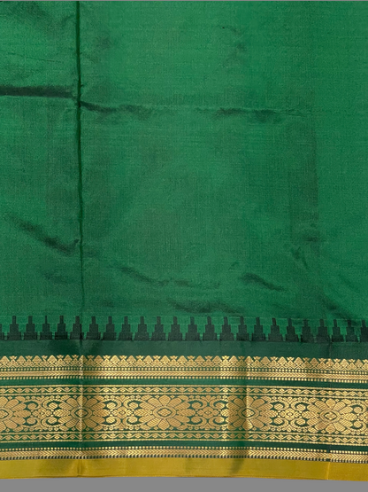 Kanchi Red Stripes Butta Pure Silk Sarees