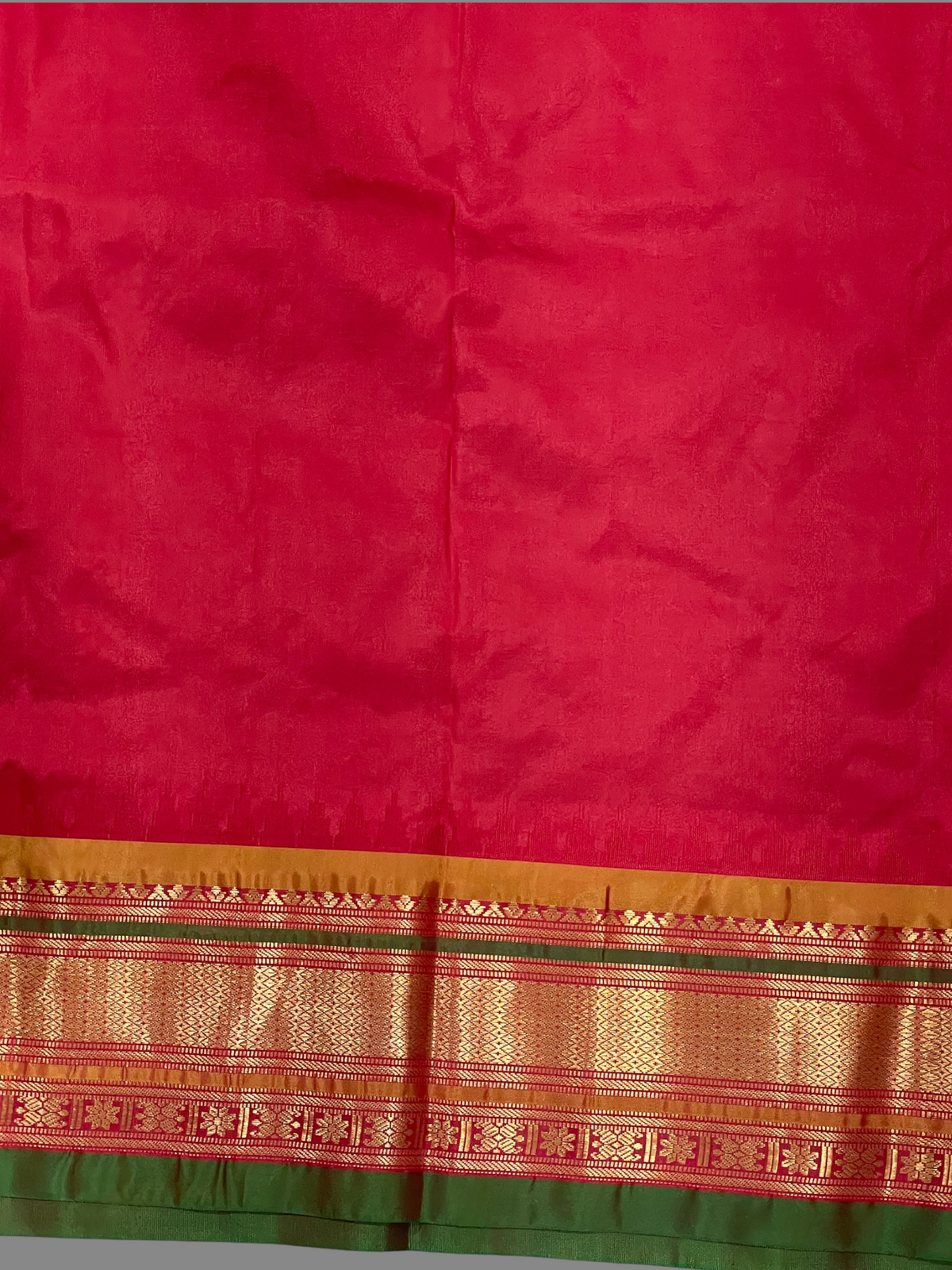 Kanchi Silver Grey Stripes Butta Pure Silk Sarees