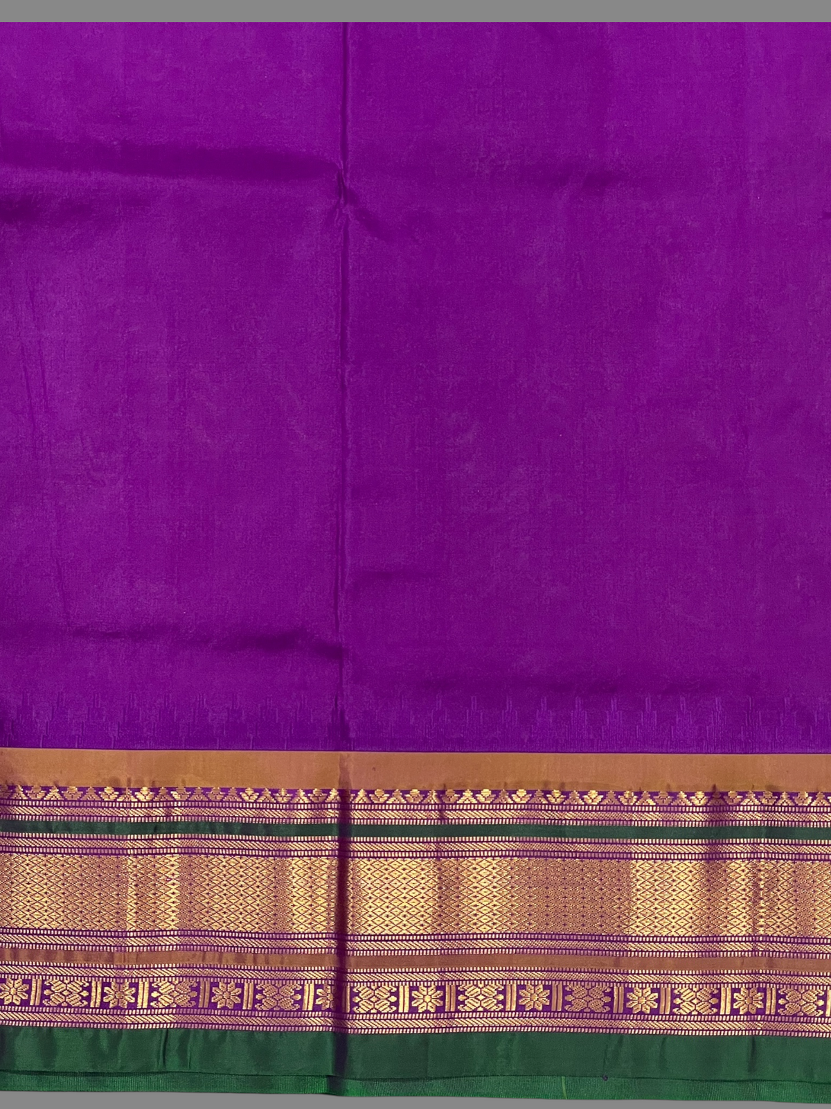 Kanchi Rose Gold Stripes Butta Pure Silk Sarees