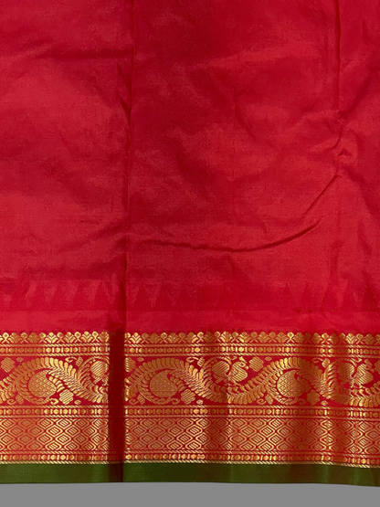 Shilpi  Border Sky Blue Pure Silk Saree