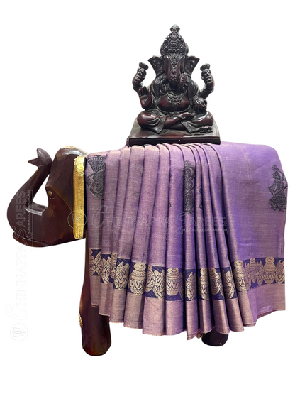 Narayanpet Dusty Purple Cotton Sarees CS39