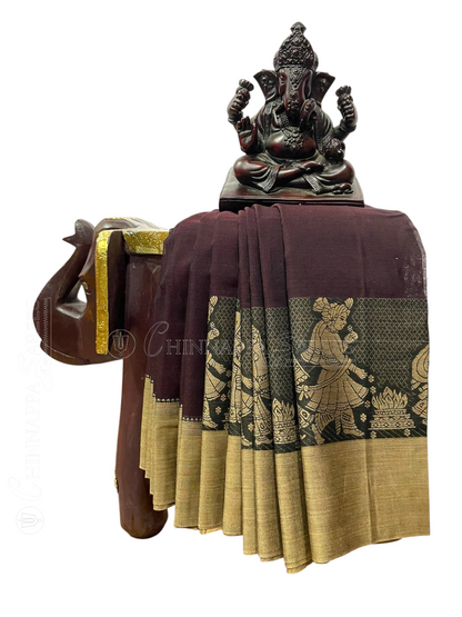 Narayanpet Maroon Cotton Sarees CS58