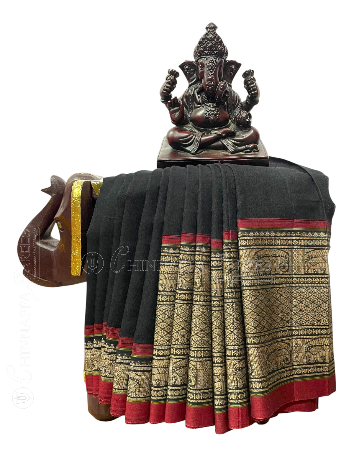 Narayanpet Black Cotton Sarees C125