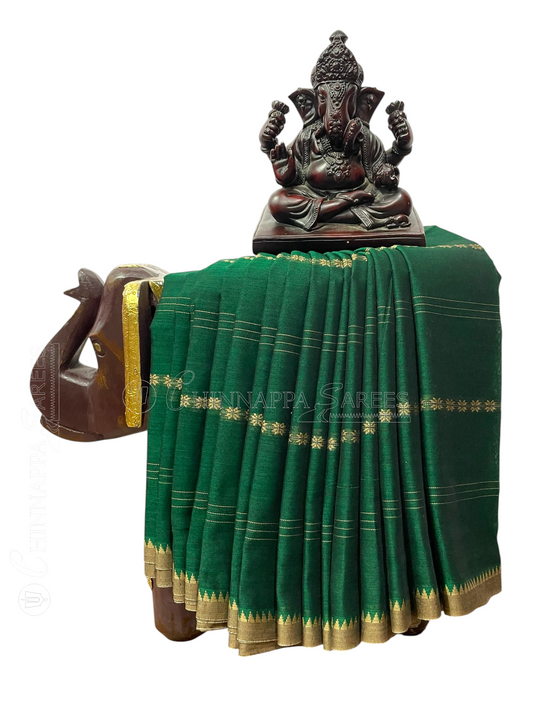 Narayanpet Green Cotton Sarees CS146