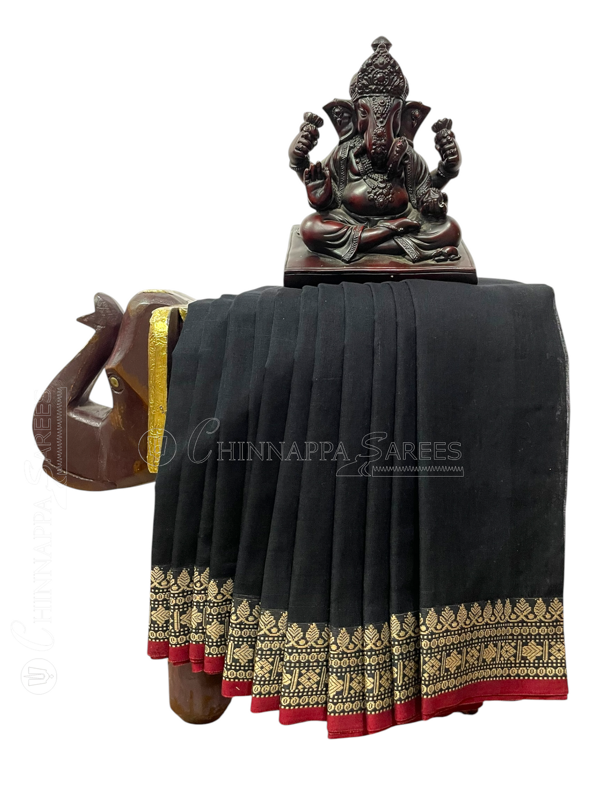 Narayanpet Black Cotton Sarees CS503