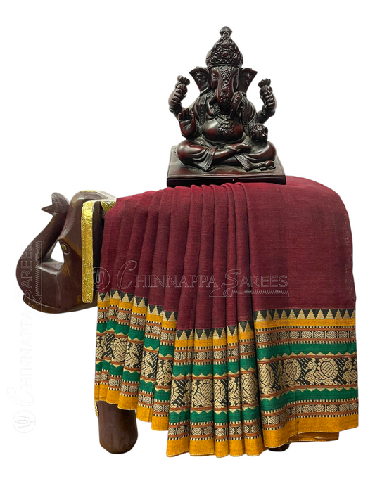 Narayanpet Maroon Cotton Sarees CS10