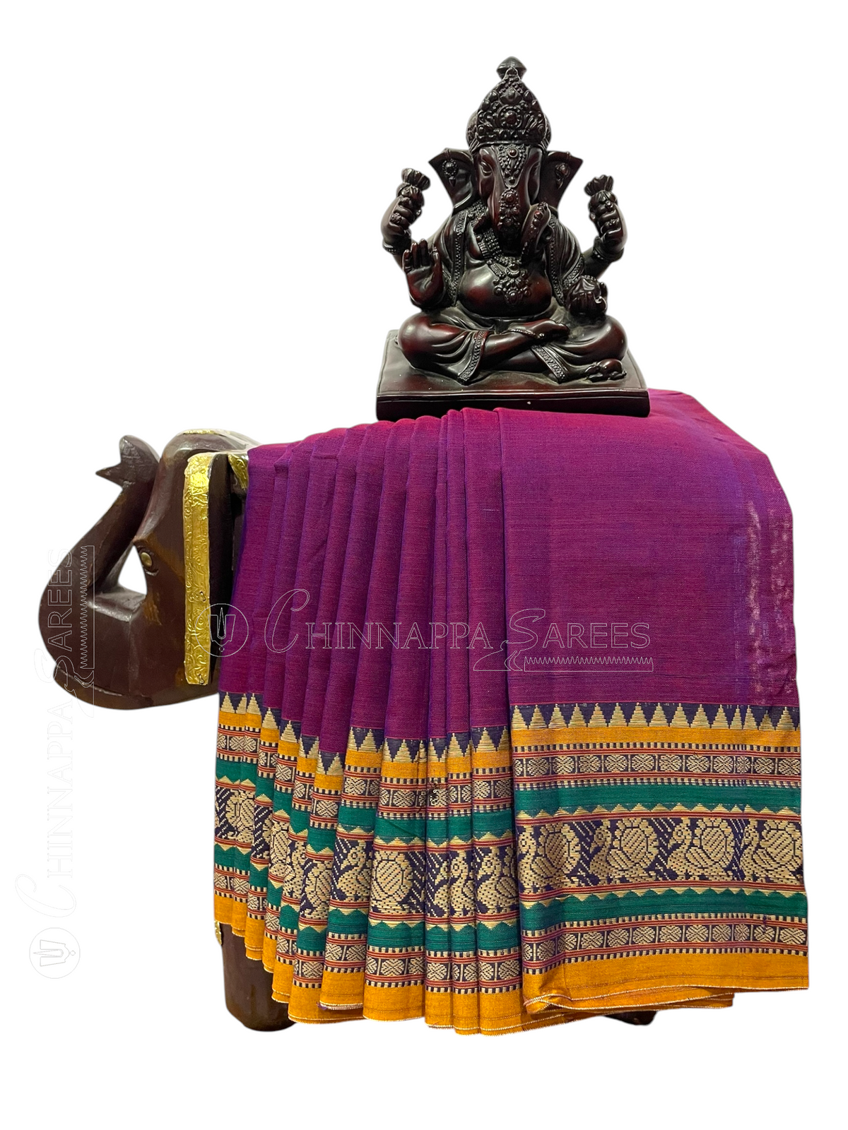 Narayanpet Magenta Cotton Sarees CS12