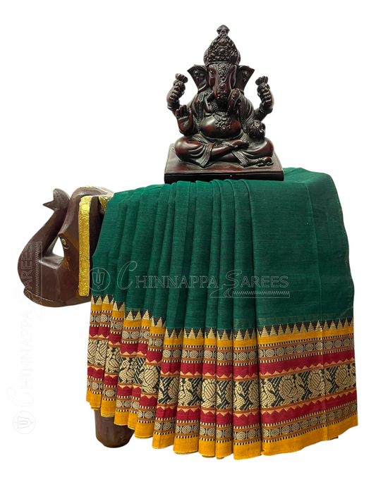 Narayanpet Green Cotton Sarees CS30