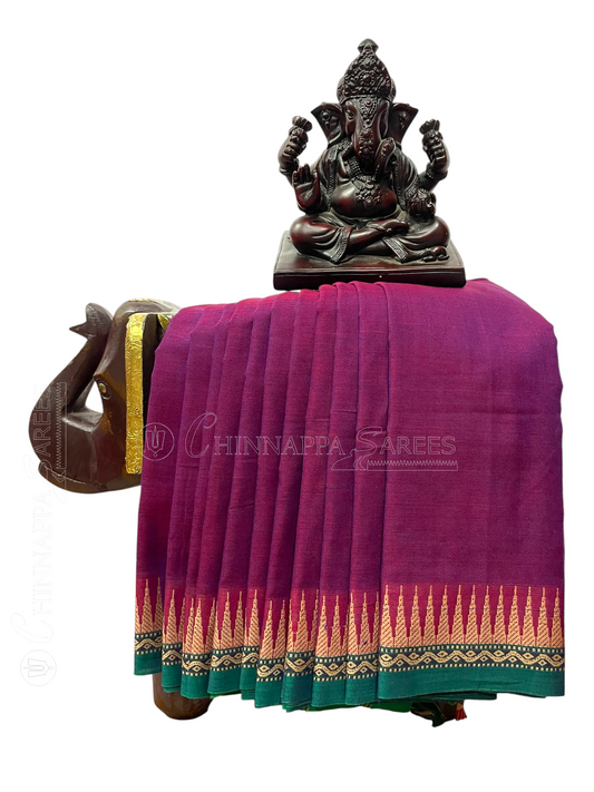 Narayanpet Magenta Cotton Saree CS456