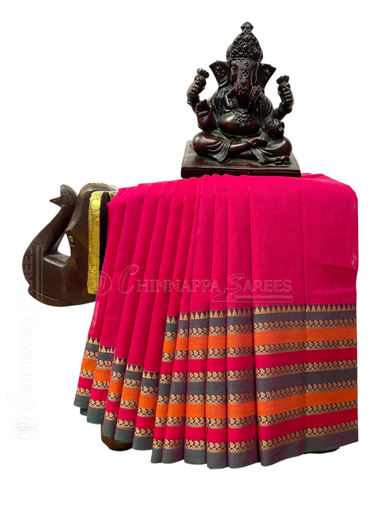 Narayanpet  Pink Cotton Sarees CS27