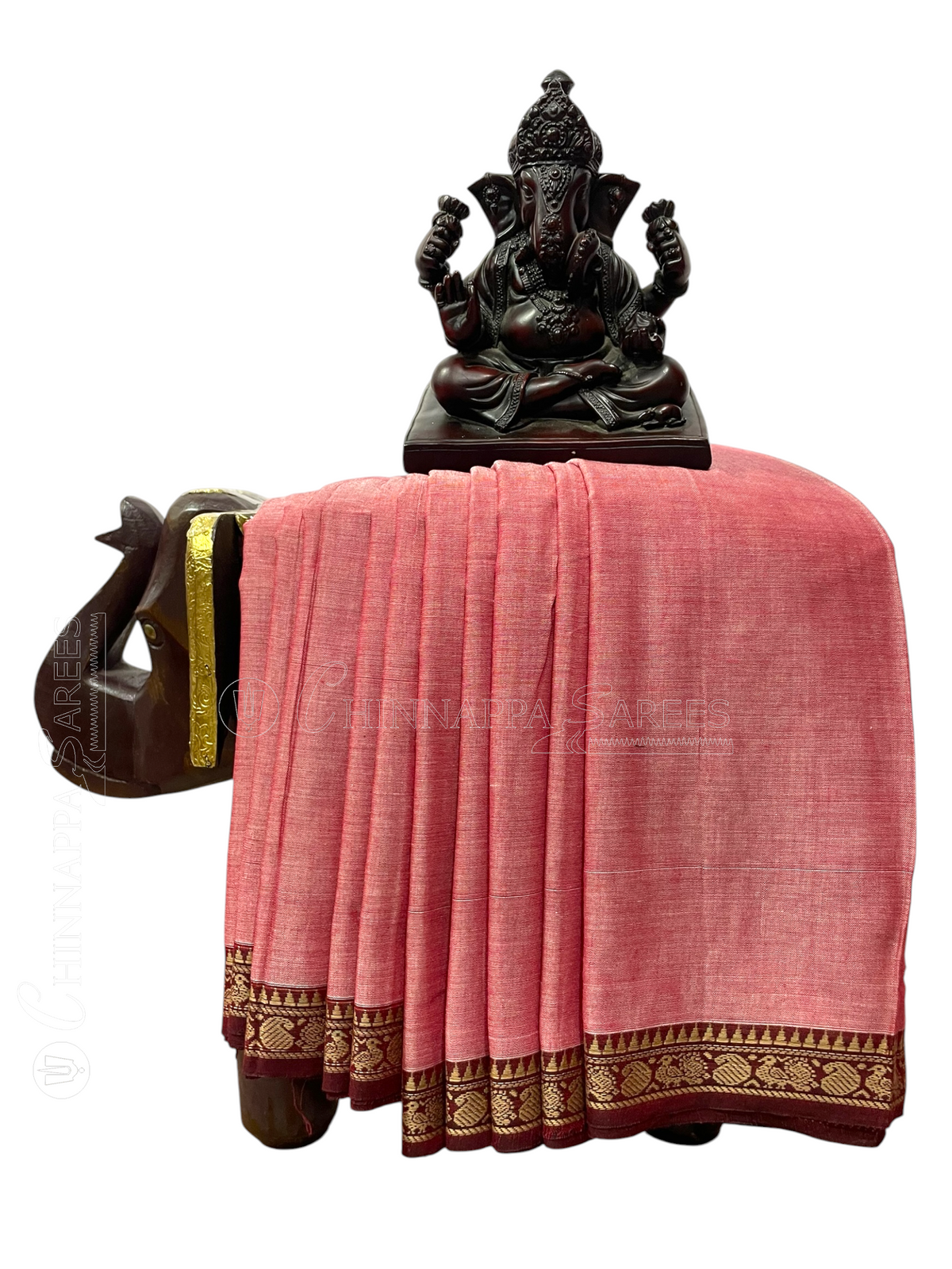 Naryanpet Light Pink Cotton Sarees CS56