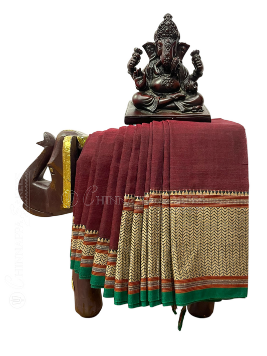Narayanpet Maroon Cotton Sarees CS7