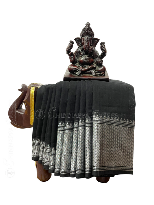 Narayanpet  Black Cotton Sarees CS32