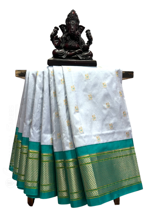 Paithani Lavender Pure Silk Saree