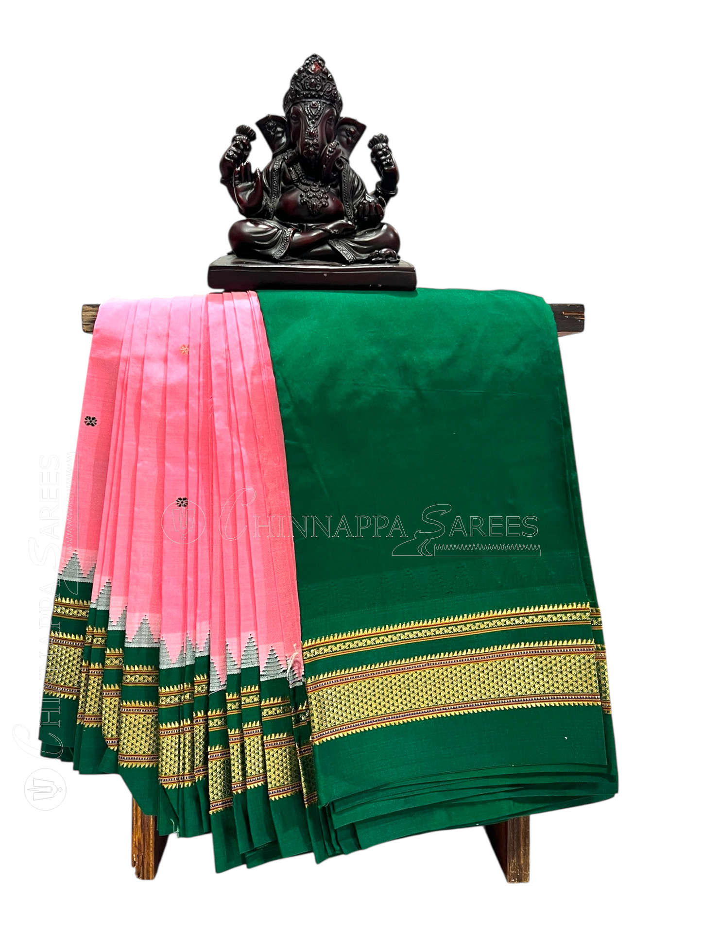 Peshwai Border Light Pink Pure Silk Saree