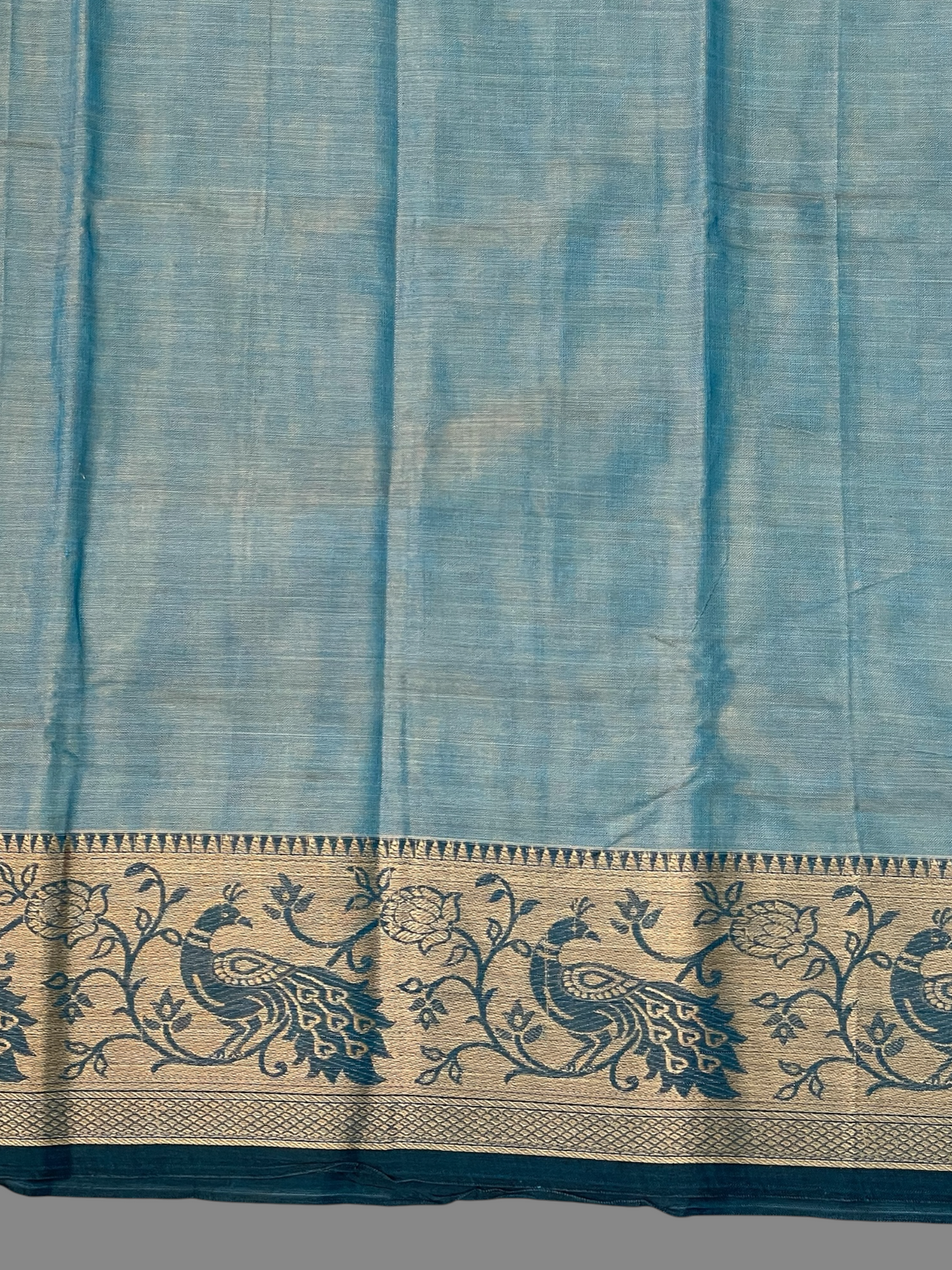 Narayanpet Light Blue Cotton Sarees CS23