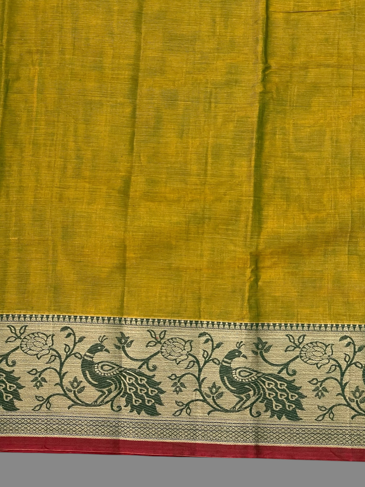 Narayanpet Mehndi Green Cotton Sarees CS1
