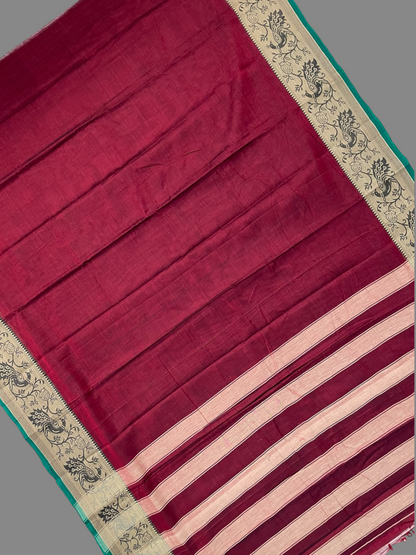 Narayanpet Maroon Cotton Sarees CS2