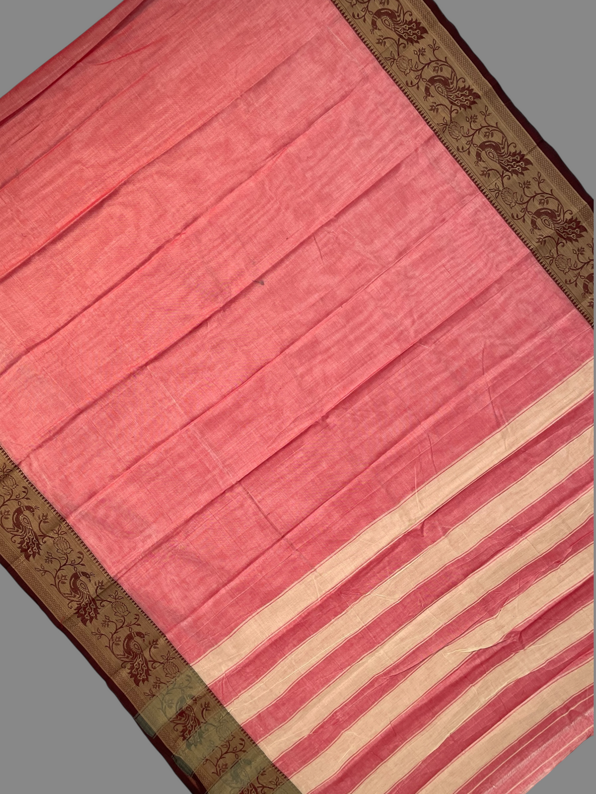 Narayanpet Light Pink Cotton Sarees CS3