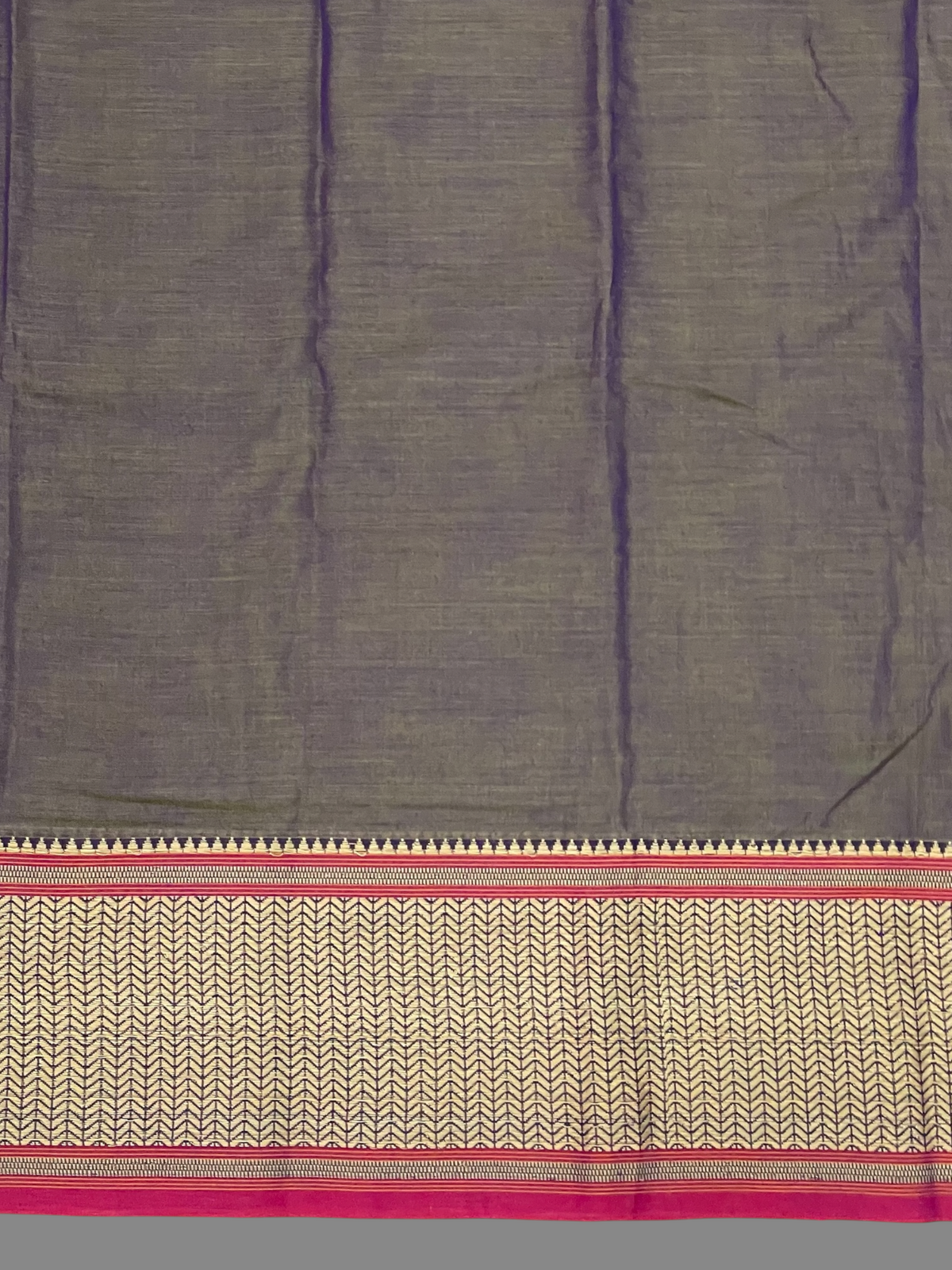 Narayanpet Grey Purple Cotton Sarees CS-8