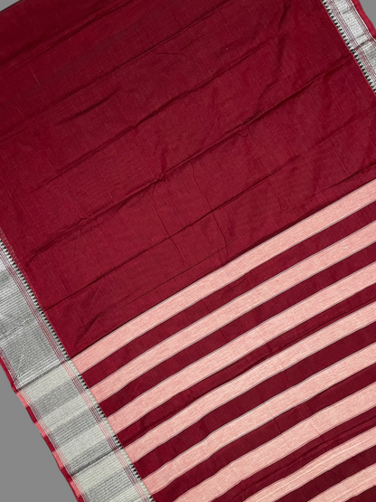 Narayanpet Maroon Cotton Sarees CS34