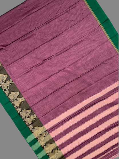 Narayanpet Orchid Mauve Cotton Sarees CS24