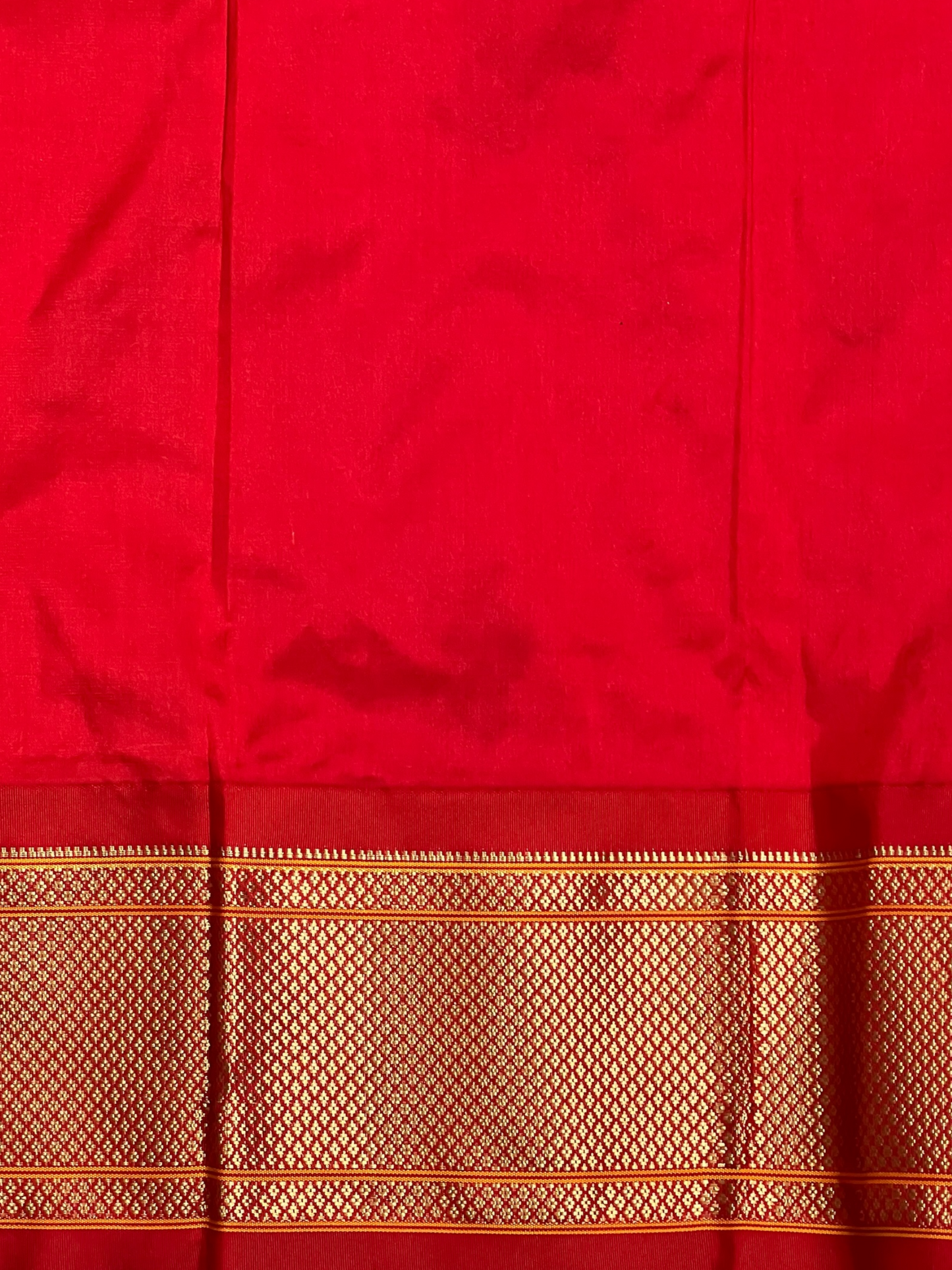 Paithani Border Rama Green Pure Silk Saree