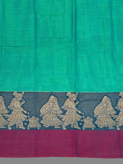 Narayanpet Sea Green Colour Cotton Saree CS6