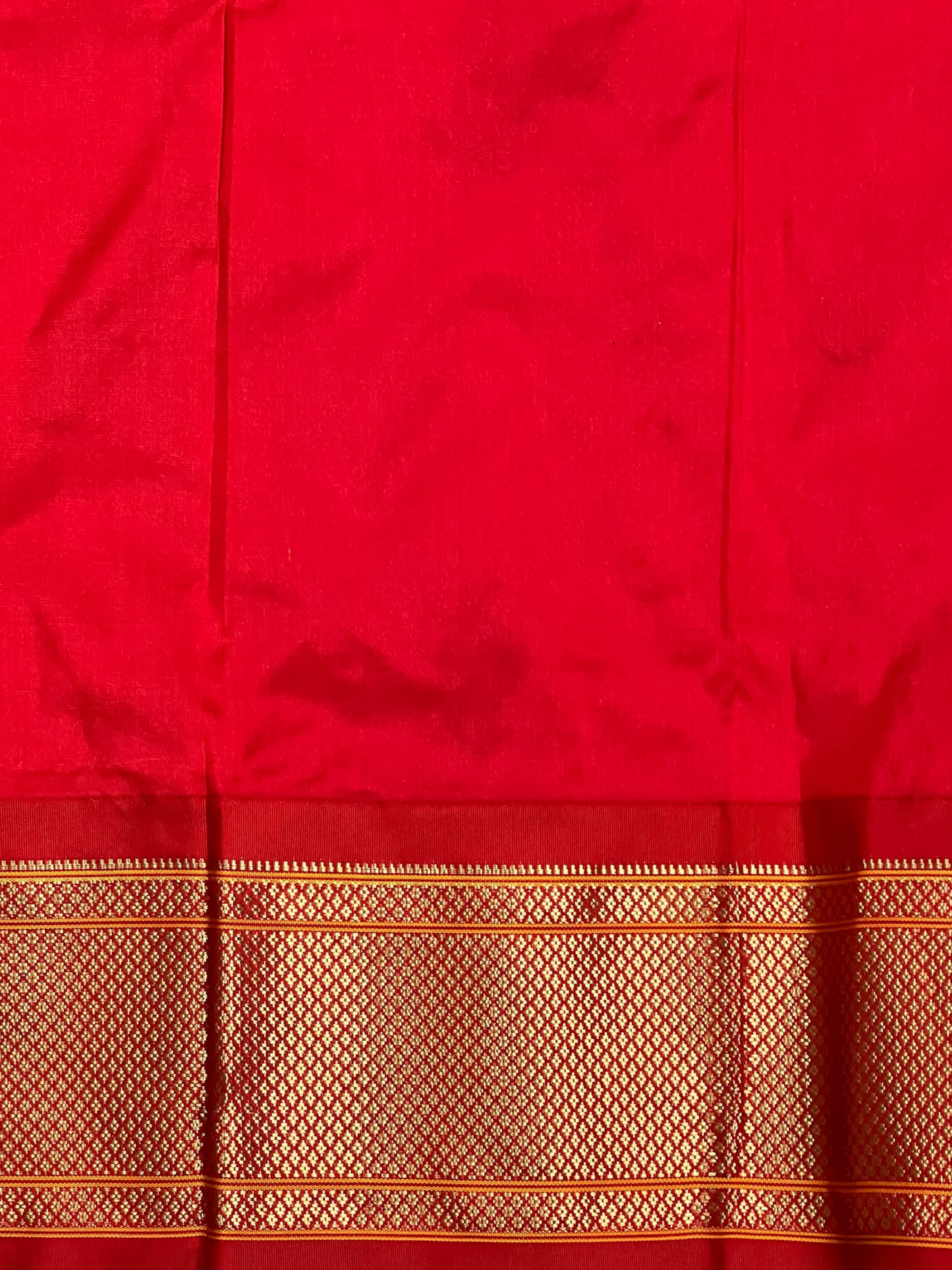 Paithani Border Dark Green Pure Silk Saree