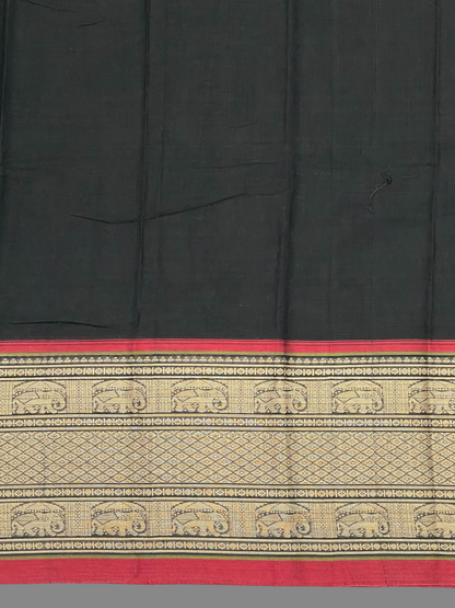 Narayanpet Black Cotton Sarees C125
