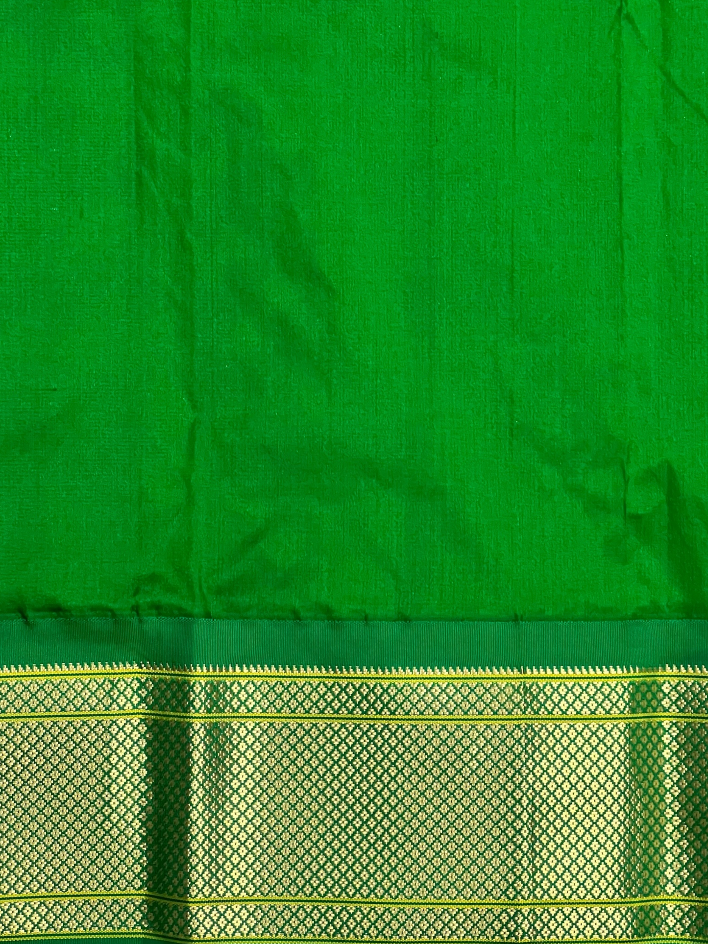 Paithani Border Light Orange Pure Silk Saree