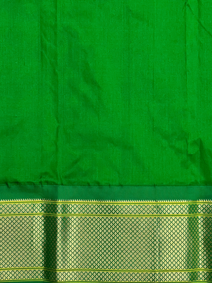 Pure Paithani Dark Pink Silk Saree