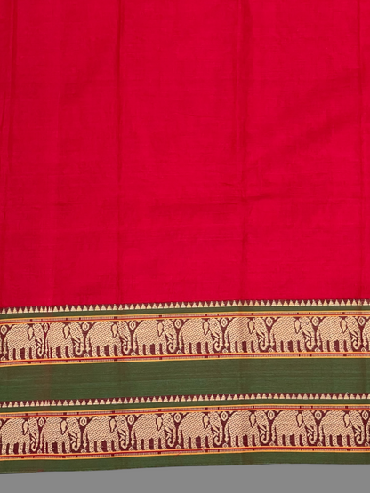 Narayanpet Red Cotton Sarees CS15
