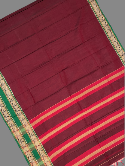 Narayanpet Maroon Cotton Sarees CS19