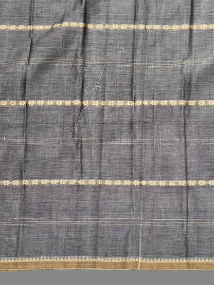 Narayanpet Grey Cotton Saree  CS173