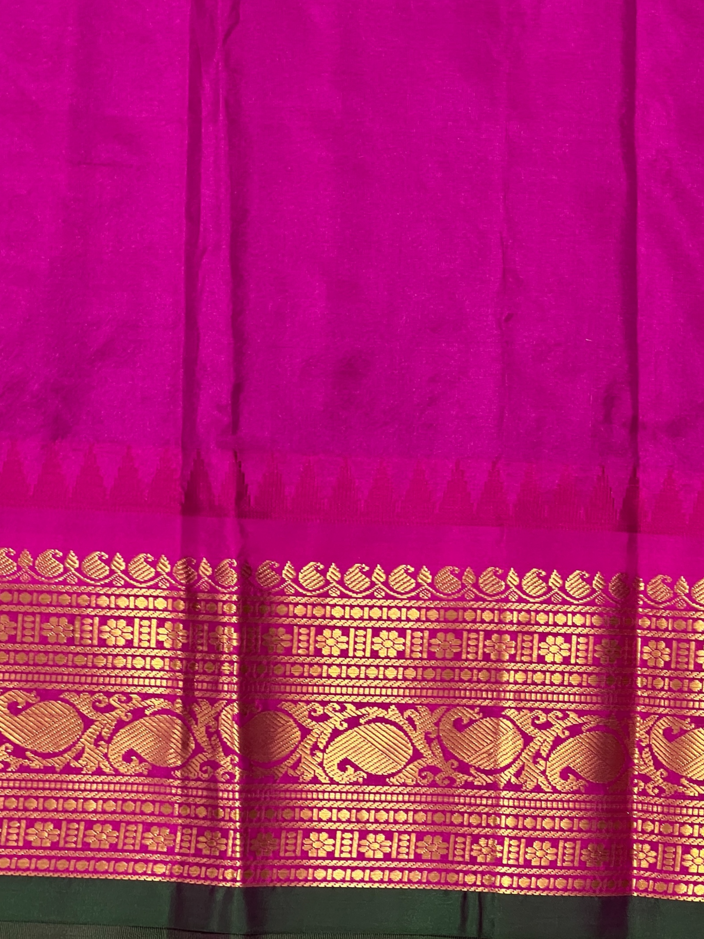 Bridal Big Checks Butta Half White Pure Silk Sarees