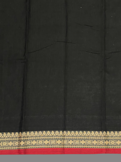 Narayanpet Black Cotton Sarees CS503