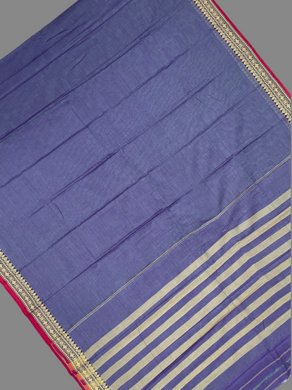 Narayanpet Lavender Cotton Saree CS438