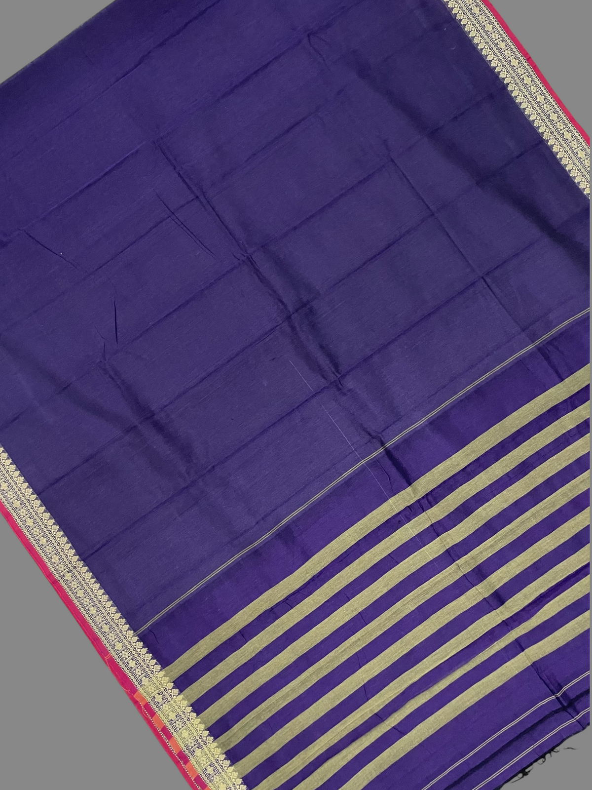 Narayanpet Violet Cotton Saree CS439