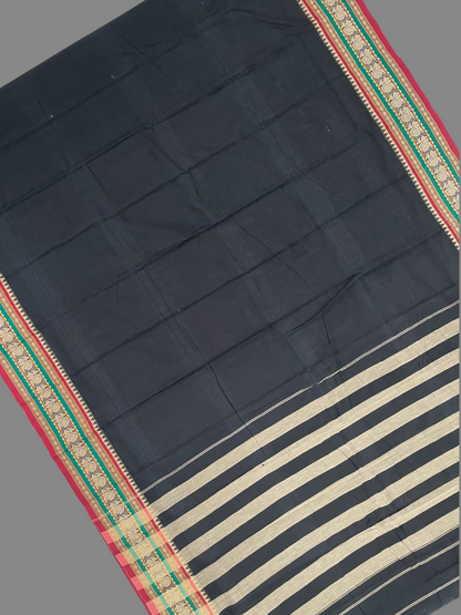 Narayanpet Black Cotton Sarees CS11