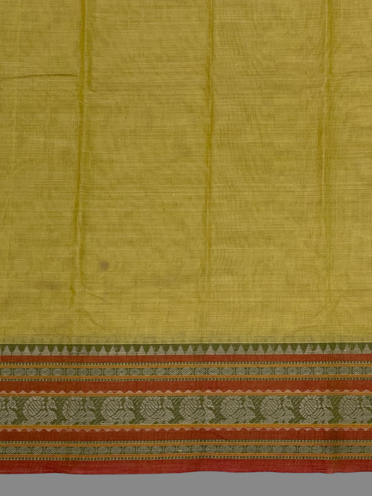 Narayanpet Light Yellow Cotton Sarees CS20
