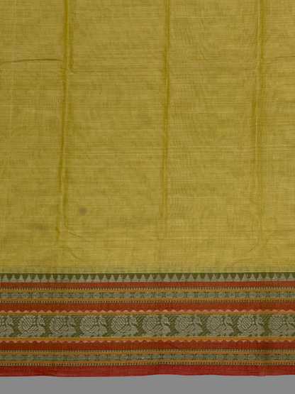 Narayanpet Light Yellow Cotton Sarees CS20