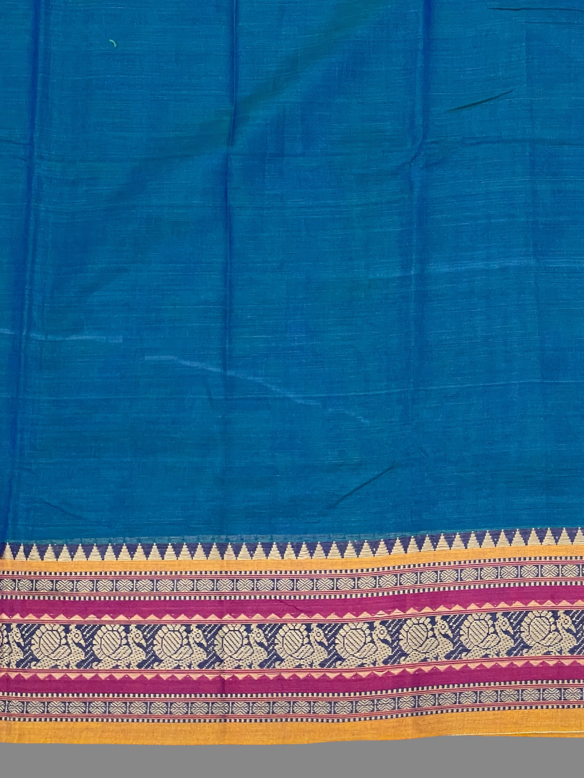 Narayanpet Ananda Blue Cotton Sarees CS13