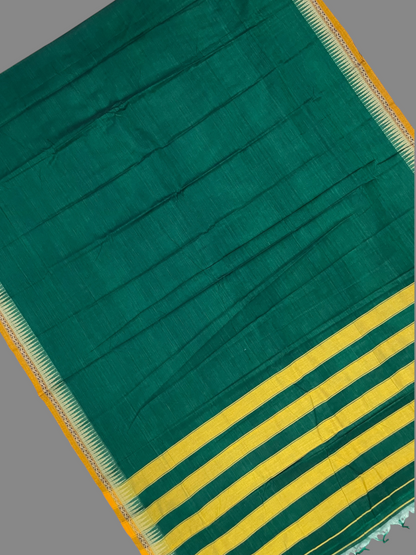 Narayanpet Green Cotton Saree CS463