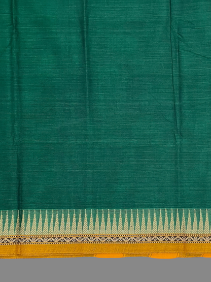 Narayanpet Green Cotton Saree CS463