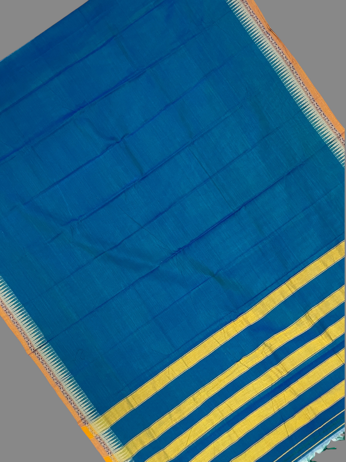 Narayanpet Ananda Blue Cotton Saree CS432