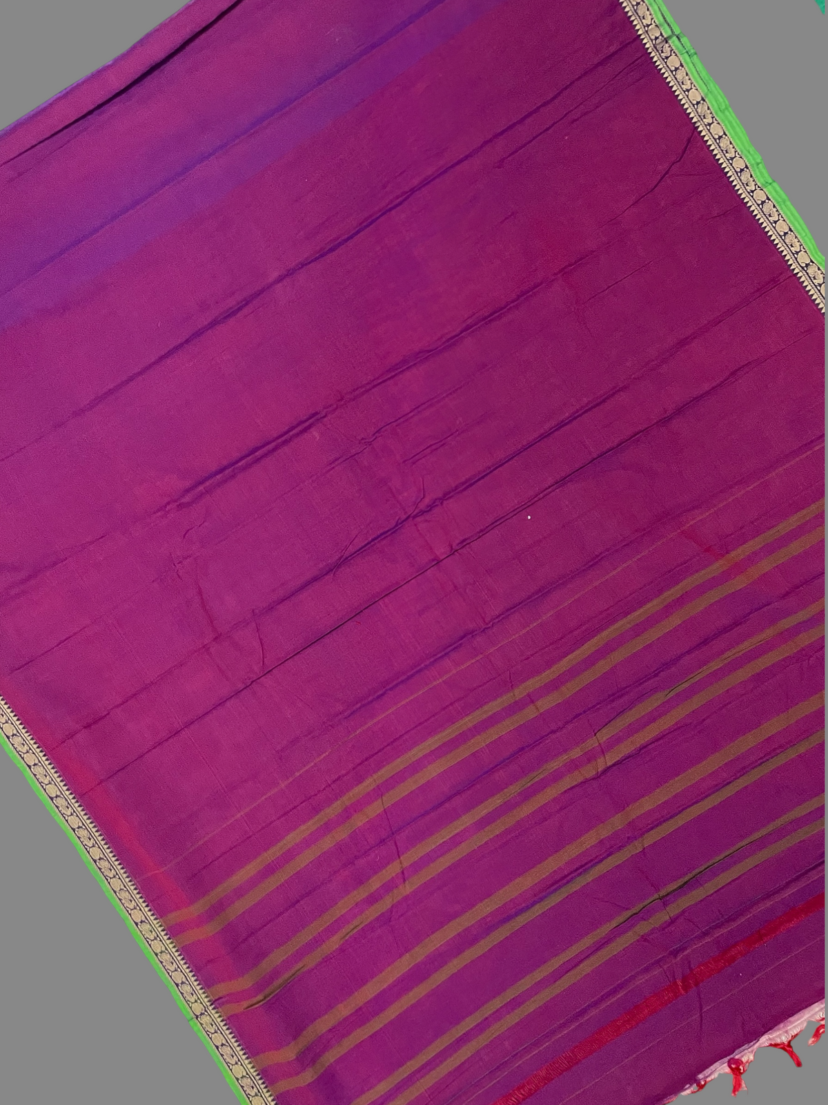 Narayanpet Magenta Cotton Sarees CS63