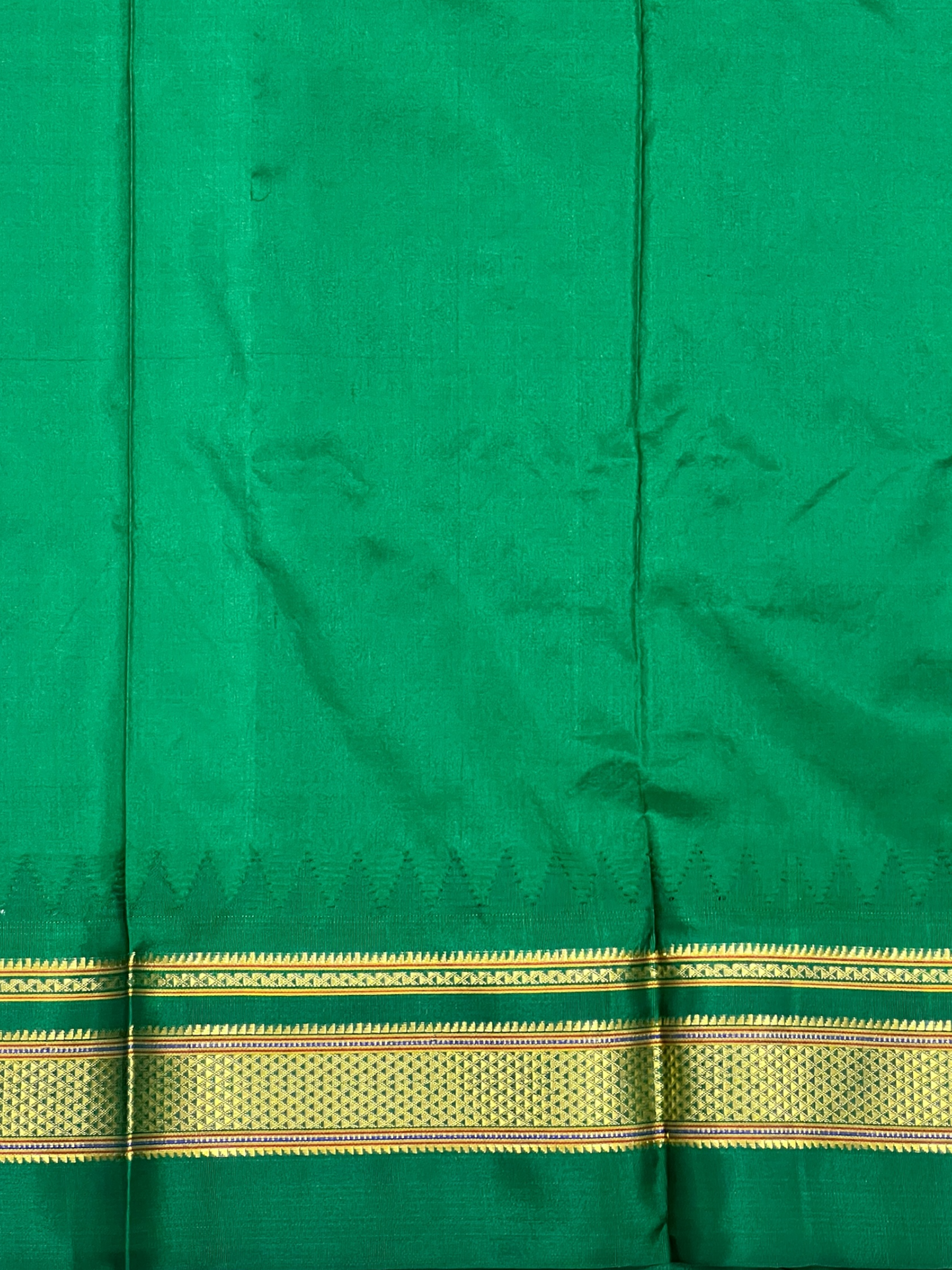 Peshwai Border Yellow Pure Silk Saree